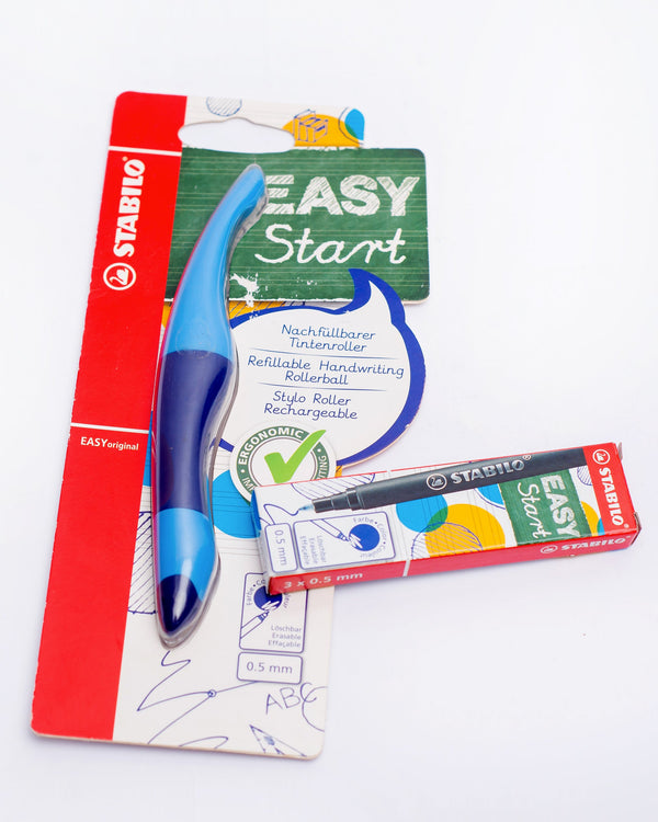 Stylo Roller Stabilo Easy Start rechargeable + Cartouches